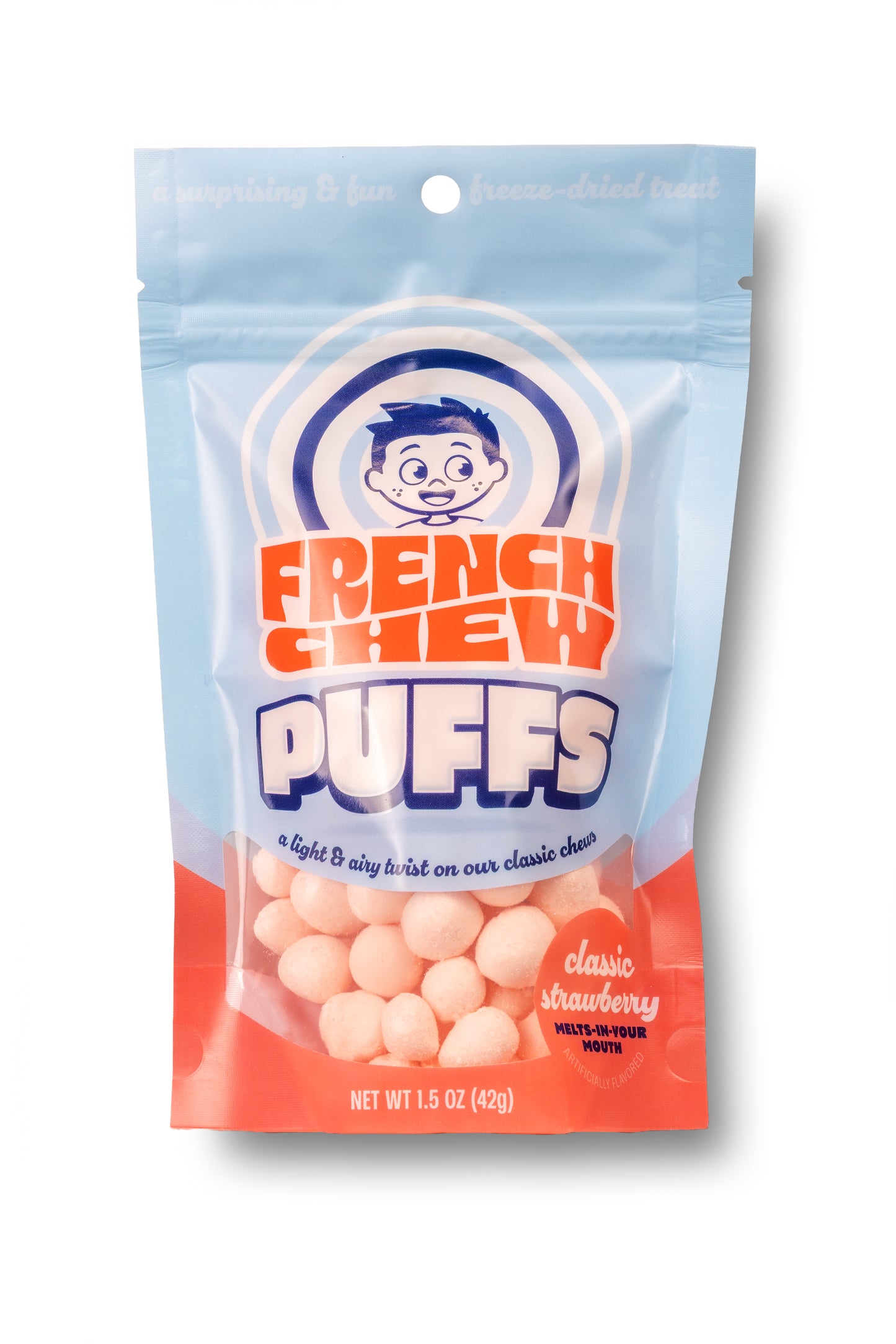 French Chew Strawberry Puffs